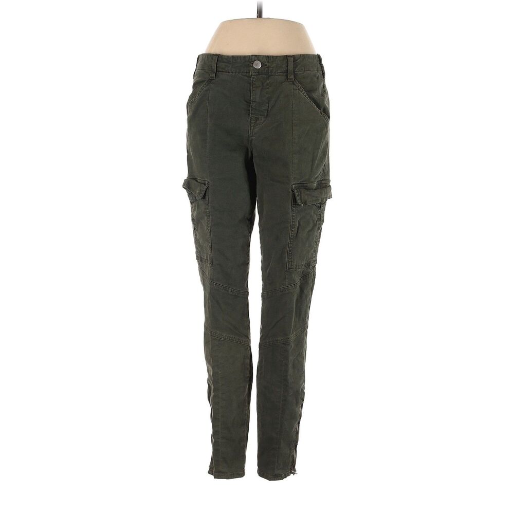 J Brand Cargo Jeans Combat Moto Skinny Cargo Jeans Olive Green Sz 29